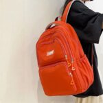 New Korean version backpack [Orange] - Image 3