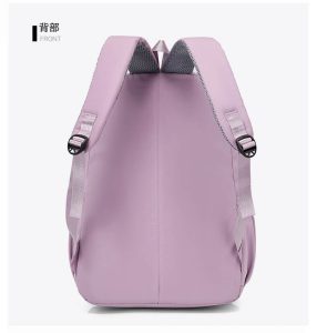 Students simple backpack [Pink] - Image 6