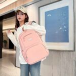 Students simple backpack [Pink] - Image 3