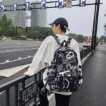 Trendy cool backpack [Black]