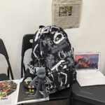 Trendy cool backpack [Black] - Image 2