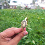 Bracelet oval shape watch [Gold Gold] - Image 3