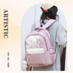 Cute bear backpack [Pink] - Image 5