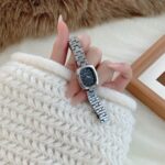Popular Coco oval watch [Silver Black] - Image 5