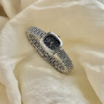 Popular Coco oval watch [Silver Black] - Image 3
