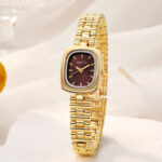 Popular Coco oval watch [Gold Coffee] - Image 2