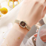 Popular Coco oval watch [Gold Coffee]