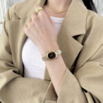 Popular Coco oval watch [Gold Coffee] - Image 4