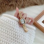Popular Coco oval watch [Gold White] - Image 3