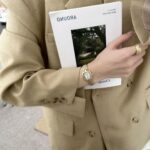 Popular Coco oval watch [Gold White] - Image 4