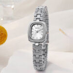 Popular Coco oval watch [Silver White] - Image 2