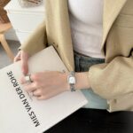 Popular Coco oval watch [Silver White] - Image 3