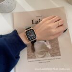 Rectangular fashion watch (Black) - Image 4