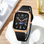 Rectangular fashion watch (Black)