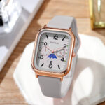 Rectangular fashion watch (Grey)