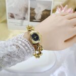 Cheese bracelet watch [Gold Black] - Image 3