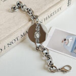 Cheese bracelet watch [Silver White] - Image 3