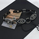 Retro ethnic style belt [Black] - Image 4
