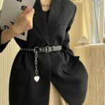 Heart-shaped belt [Silver]