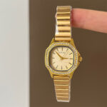 Bamboo joint women watch [Gold Dial]