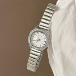 Bamboo joint women watch [Silver] - Image 2