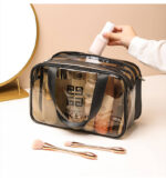 PVC double cosmetic bag [Transparent] - Image 5