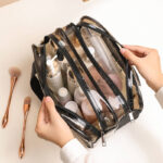 PVC double cosmetic bag [Transparent] - Image 4