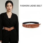 Two-way decorative belt [Brown]