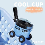 Cartoon Mars water bottle [Blue] - Image 3