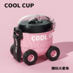 Cartoon Mars water bottle [Pink] - Image 2
