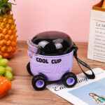 Cartoon Mars water bottle [Purple] - Image 2