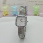 Fashionable net strap watch [ Silver White ] - Image 3