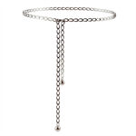 Stylish metal belt (3) Silver - Image 5