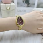 Snake head watch [Gold Coffee]