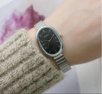 Bamboo strap china watch (Silver-Black) - Image 3