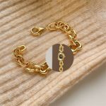 Cheese bracelet watch [Gold Black] - Image 4