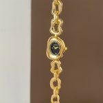 Cheese bracelet watch [Gold Black]