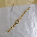 Cheese bracelet watch [Gold White] - Image 3