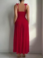 Floral pastoral nightgown set [Red] - Image 3