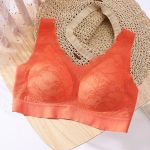 Flower mesh bra