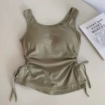 French drawstring short tops - Image 5
