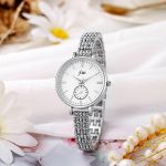 Large plate Fashionable watch (Silver) - Image 2