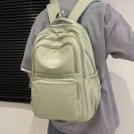 New Korean version backpack [Green] - Image 4