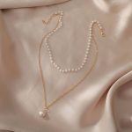 Pearl Chain necklace [Gold] - Image 2