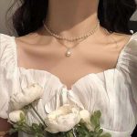 Pearl Chain necklace [Gold] - Image 4