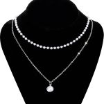 Pearl Chain necklace [White] - Image 4