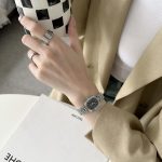 Popular Coco oval watch [Silver Black] - Image 2