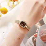Popular Coco oval watch [Gold Coffee]