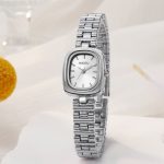 Popular Coco oval watch [Silver White] - Image 2