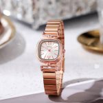 Rectangular HongKong watch [Rose Gold]